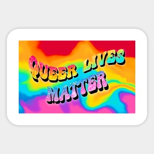 queer lives matter Sticker
